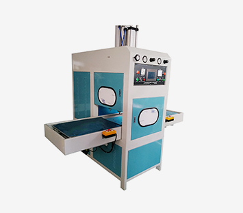 Left and right slide table high frequency welding and cutting machine