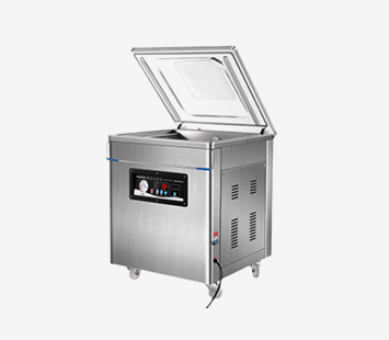 Single chamber vacuum packaging machine